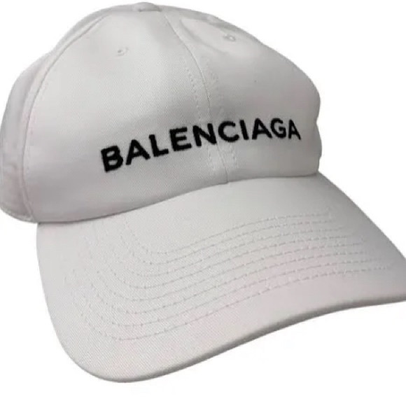 COPY - Balengiaga embroidered logo white hat cap size 58/large - Picture 1 of 8